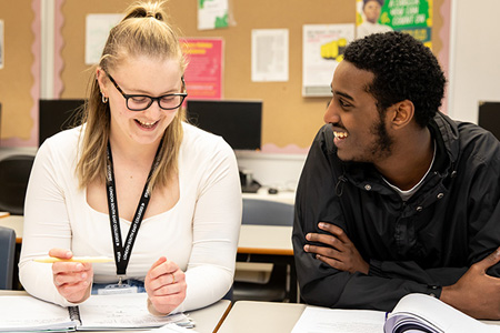 Students in a classroom
